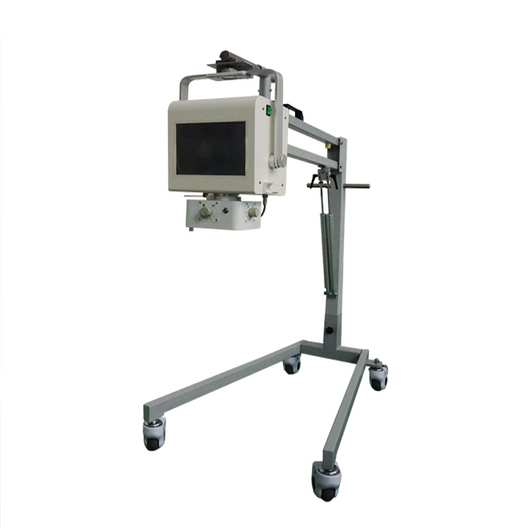 portable x ray with black stand